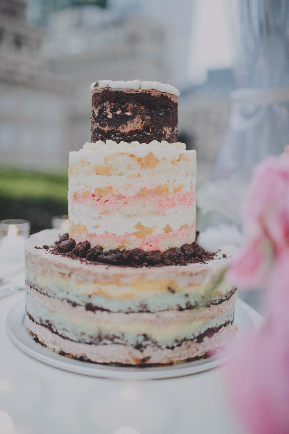 beautiful 'naked' cake beautiful 'naked' cake