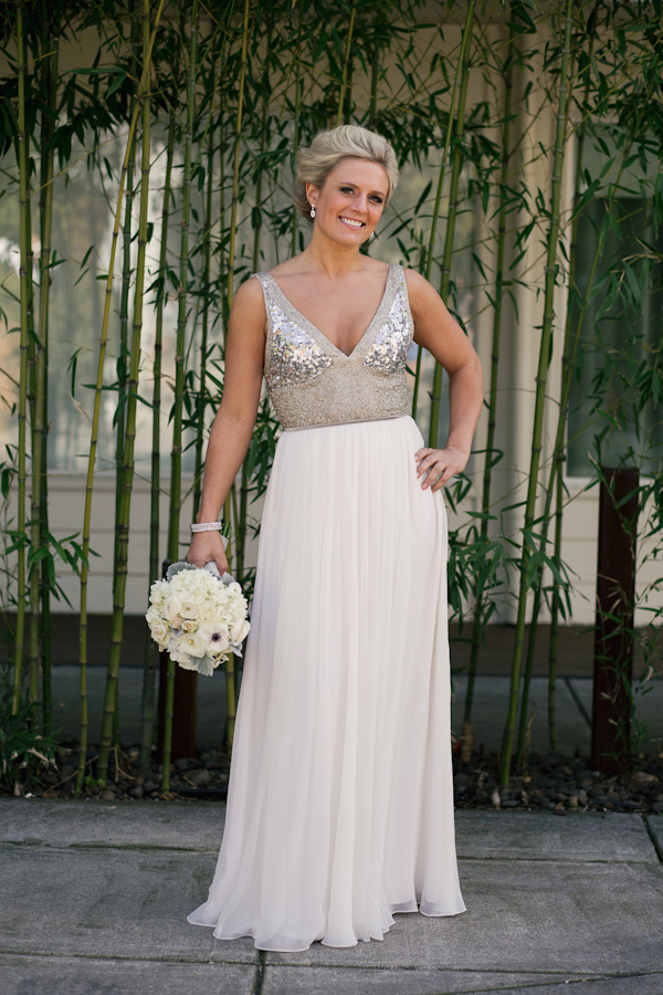 Glittery Gold Bridal Style from Stark Photography | Junebug Weddings