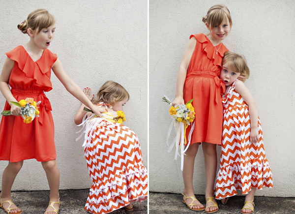 bright yellow and orange summer wedding in Atlanta, photo by Paperlily Photography | via junebugweddings.com bright yellow and orange summer wedding in Atlanta, photo by Paperlily Photography | via junebugweddings.com