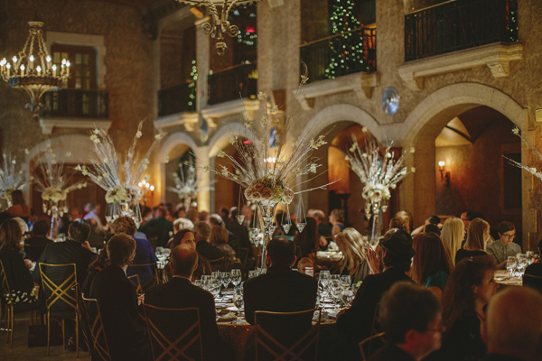 white and gold winter wedding at Fairmont Banff Springs, photo by Gabe McClintock | via junebugweddings.com white and gold winter wedding at Fairmont Banff Springs, photo by Gabe McClintock | via junebugweddings.com