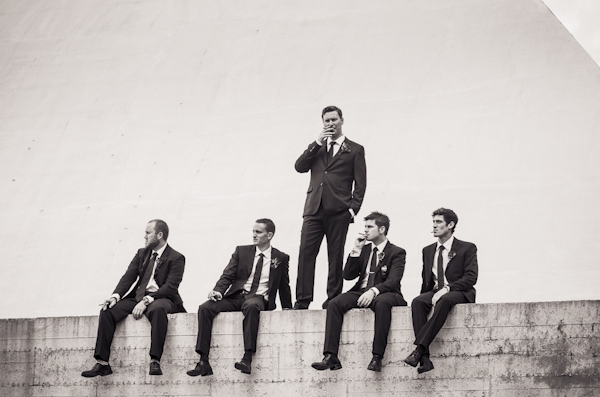 wedding portrait of groom and groomsmen by Kevin Trowbridge Photography | via junebugweddings.com wedding portrait of groom and groomsmen by Kevin Trowbridge Photography | via junebugweddings.com