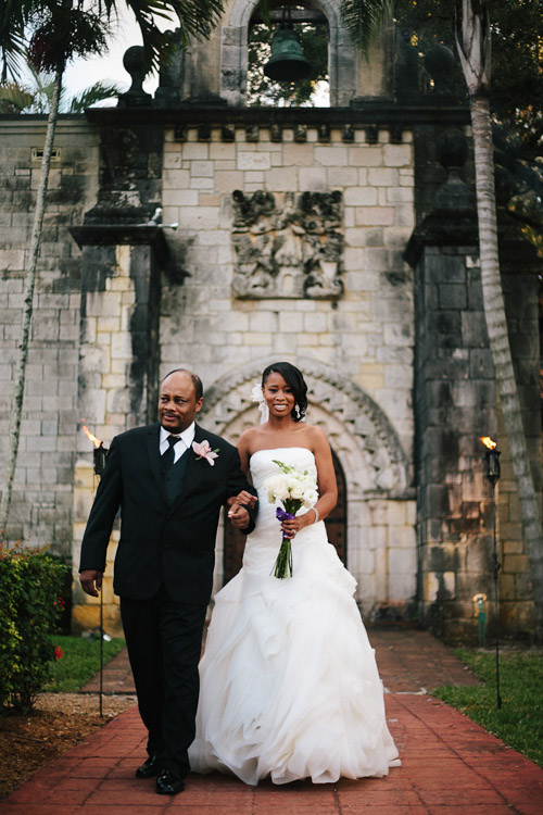 Outdoor Miami wedding at the Ancient Spanish Monastery - photos by Becca Borge | junebugweddings.com Outdoor Miami wedding at the Ancient Spanish Monastery - photos by Becca Borge | junebugweddings.com