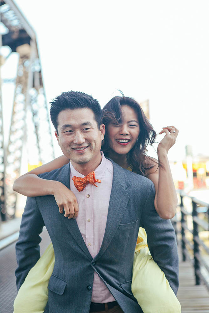 stylish engagement session