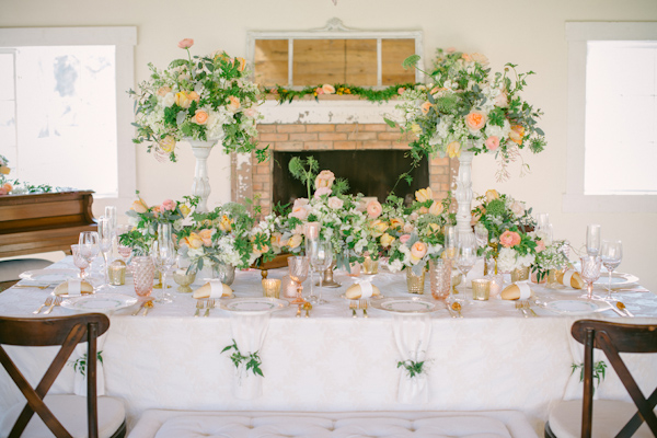 lovely peach and cream wedding inspiration photo shoot from Peony & Plum, photo by Krista Mason | via junebugweddings.com lovely peach and cream wedding inspiration photo shoot from Peony & Plum, photo by Krista Mason | via junebugweddings.com