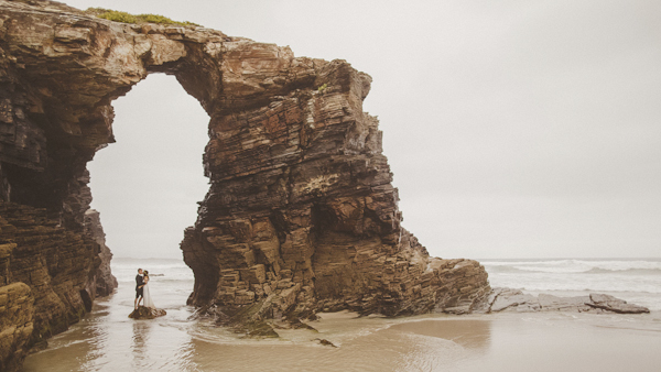 destination elopement on the Playa de las Catedrales in Spain, photo by Ed Peers | via junebugweddings.com destination elopement on the Playa de las Catedrales in Spain, photo by Ed Peers | via junebugweddings.com