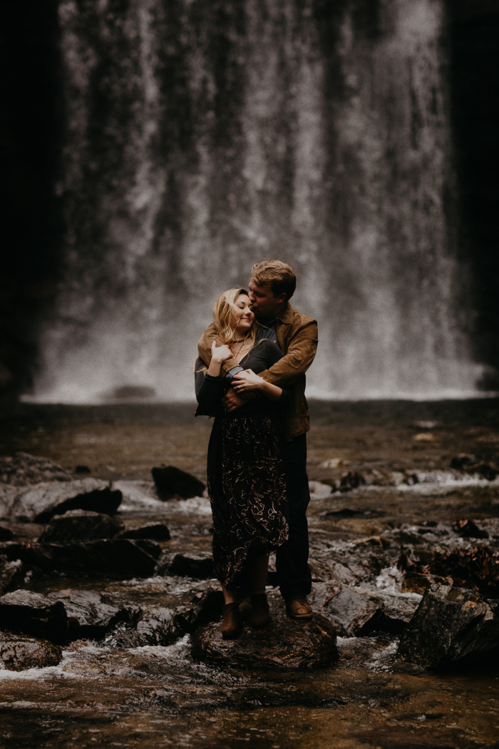 windy-north-carolina-engagement-at-looking-glass-falls-10