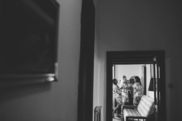 bride and bridesmaids getting ready bride and bridesmaids getting ready