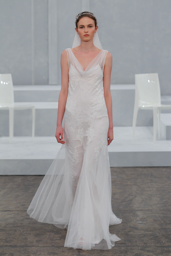 colorful wedding dresses - new bridal hues from the spring 2015 bridal collection by Monique Lhuillier | via junebugweddings.com colorful wedding dresses - new bridal hues from the spring 2015 bridal collection by Monique Lhuillier | via junebugweddings.com