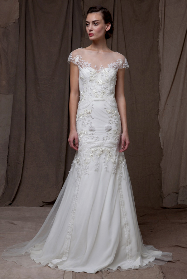 wedding dress trends – illusion neckline wedding dresses from fall 2014 bridal market | via junebugweddings.com wedding dress trends – illusion neckline wedding dresses from fall 2014 bridal market | via junebugweddings.com