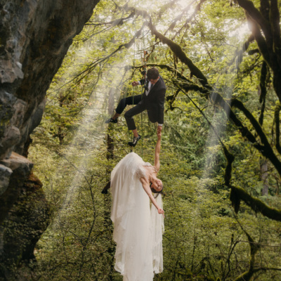 Image by Traci Edwards of Adventure and Vow taken in Glacier, WA, USA