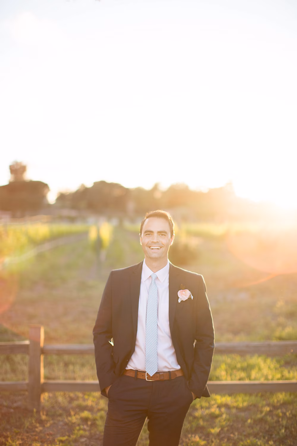 pink and blue groom style