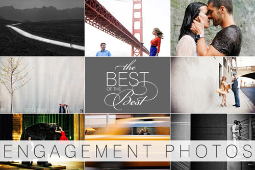 Calling for submissions for Junebug's Best of the Best Engagement Photo Contest! Images by J. Cogliandro Photography, Anna Kuperberg Photography, Brent Foster Photography & Cinema, Olivia Leigh Photographie, Callaway Gable Photography, Dmitri Markine, Ryan Brenizer Photography, and Franck Boutonnet Photography