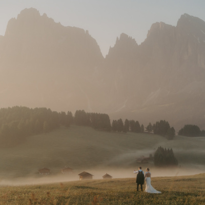 Image by Eline Tasma of North Wind Elopements taken in The Dolomites, Italy