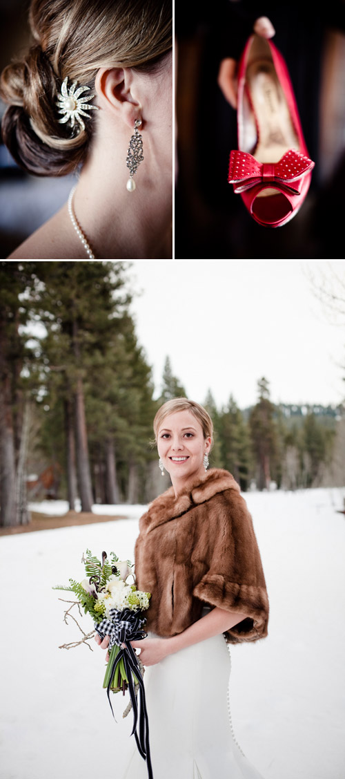 stylish winter wedding dress and fur wrap, photos by Viera Photographics stylish winter wedding dress and fur wrap, photos by Viera Photographics