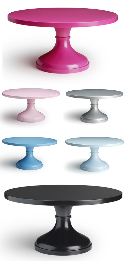 wedding cake stands in modern colors by Sarah's Stands | junebugweddings.com wedding cake stands in modern colors by Sarah's Stands | junebugweddings.com