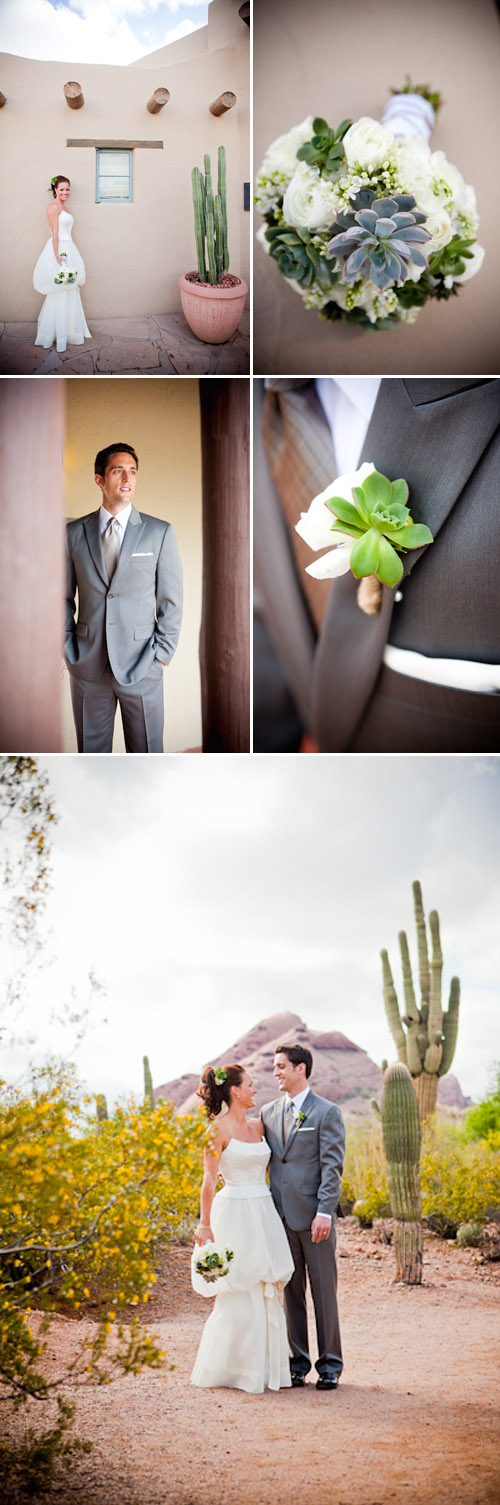 Arizona wedding at the Desert Botanical Garden in Phoenix, succulent wedding floral decor Arizona wedding at the Desert Botanical Garden in Phoenix, succulent wedding floral decor