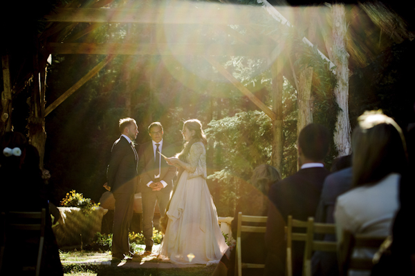 rustic mountain wedding ceremony, photo by Chowen Photography | via junebugweddings.com rustic mountain wedding ceremony, photo by Chowen Photography | via junebugweddings.com