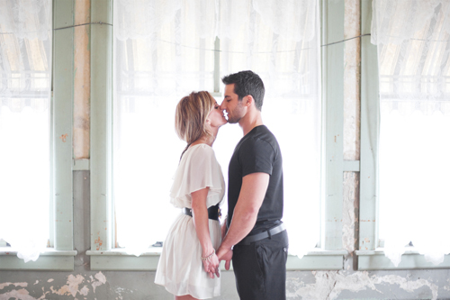 vintage warehouse loft engagement photo shoot by Amanda K Photography via JunebugWeddings.com vintage warehouse loft engagement photo shoot by Amanda K Photography via JunebugWeddings.com