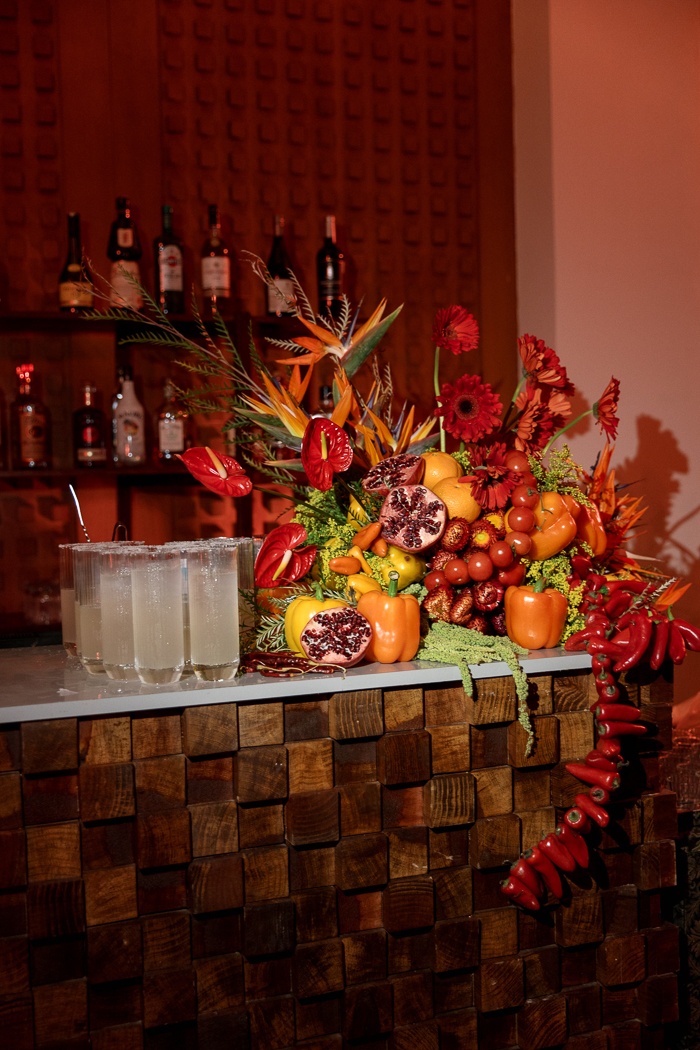 A Vibrant Citrus Color Palette at This Etéreo Kanai Riviera Maya Wedding