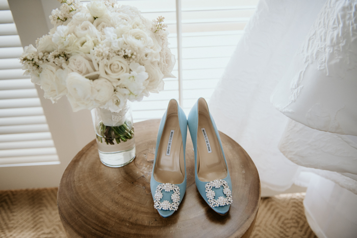 something blue wedding shoes