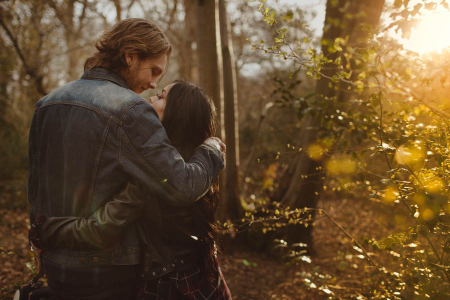 Sexy-Harley-Davidson-Engagement-Photos-Ruislip-Woods-21