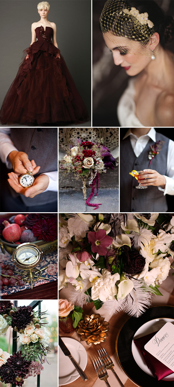 vintage glam wedding color palette inspiration board | via junebugweddings.com vintage glam wedding color palette inspiration board | via junebugweddings.com