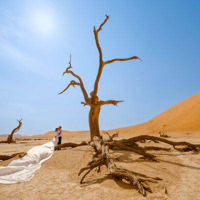 Desert elopement in Deadvlei, Namibia