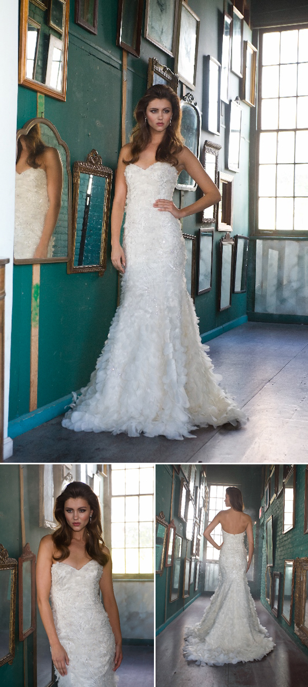 The Latest from Junebug’s Wedding Dress Gallery from Enaura Bridal Couture | via junebugweddings.com