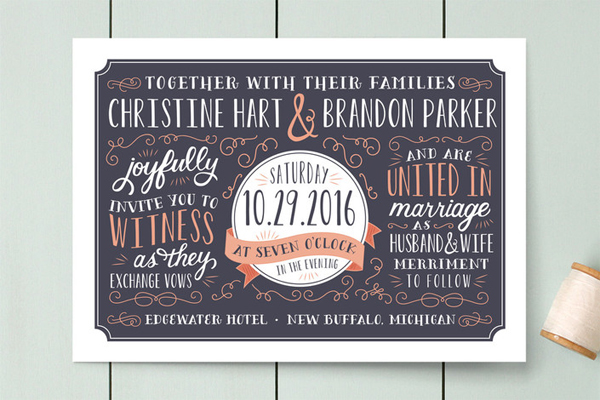 serendipity wedding invitation from minted | via junebugweddings.com serendipity wedding invitation from minted | via junebugweddings.com