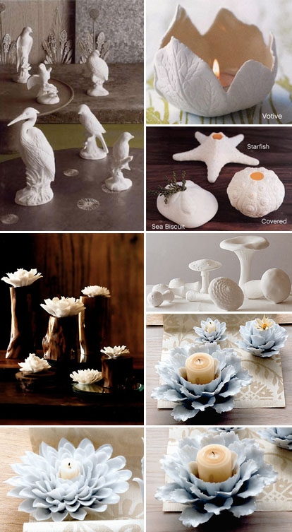 porcelain wedding decor from Velocity Art and Design porcelain wedding decor from Velocity Art and Design