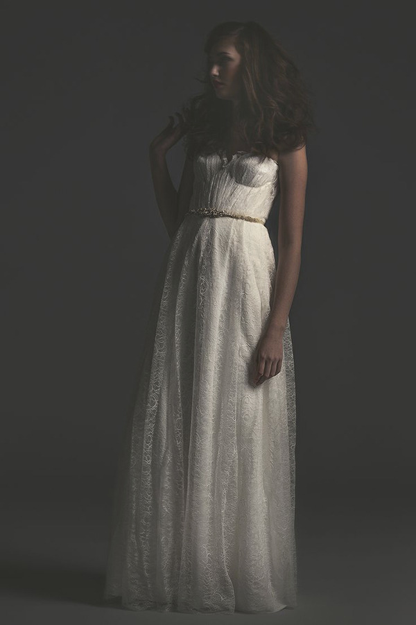 Sarah Seven lace bodice wedding dress Sarah Seven lace bodice wedding dress