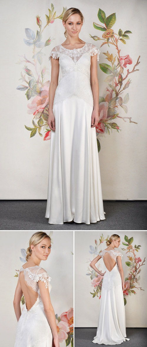Claire Pettibone Wren wedding dress from her Spring 2014 bridal collection | via junebugweddings.com Claire Pettibone Wren wedding dress from her Spring 2014 bridal collection | via junebugweddings.com
