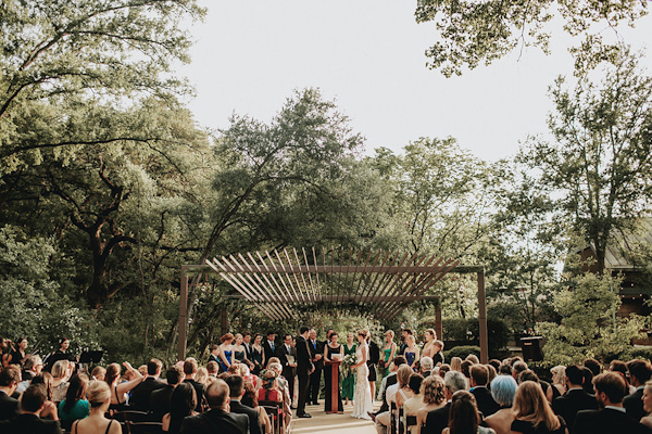 garden wedding ceremony, photo by Bradford Martens | via junebugweddings.com the Umlauf Austin Texas wedding venue