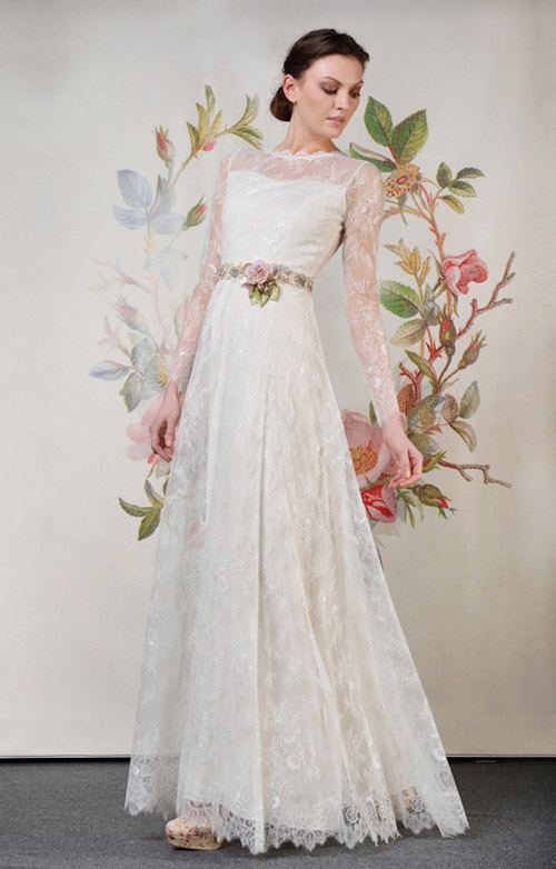 Claire Pettibone Charlotte wedding dress from her Spring 2014 bridal collection | via junebugweddings.com Claire Pettibone Charlotte wedding dress from her Spring 2014 bridal collection | via junebugweddings.com