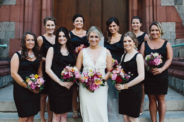 chic bridal party fashion with short black dresses chic bridal party fashion with short black dresses