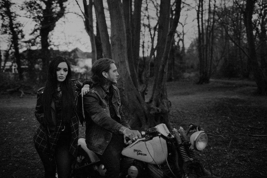 Sexy-Harley-Davidson-Engagement-Photos-Ruislip-Woods-13