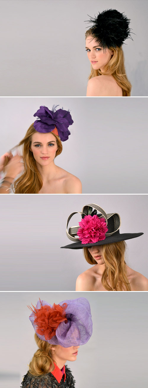 handmade hats and fascinators from NYC designer Satya Twena handmade hats and fascinators from NYC designer Satya Twena