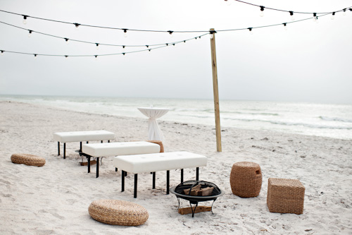 Clearwater, Florida beach wedding with a white, sand and pink wedding color palette, photo by Kristen Weaver | junebugweddings.com Clearwater, Florida beach wedding with a white, sand and pink wedding color palette, photo by Kristen Weaver | junebugweddings.com