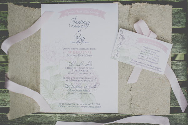 blush and mint wedding invitations, photo by Still55 Photography | via junebugweddings.com blush and mint wedding invitations, photo by Still55 Photography | via junebugweddings.com