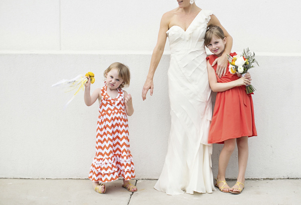 bright yellow and orange summer wedding in Atlanta, photo by Paperlily Photography | via junebugweddings.com bright yellow and orange summer wedding in Atlanta, photo by Paperlily Photography | via junebugweddings.com