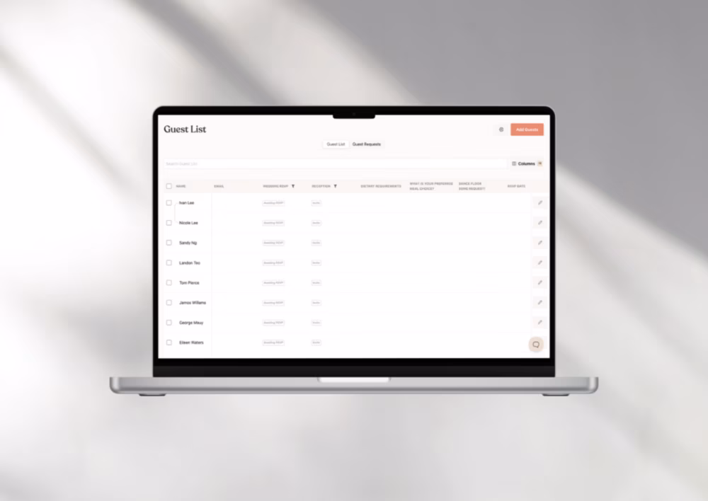 easy wedding planning app makes guest list management simple