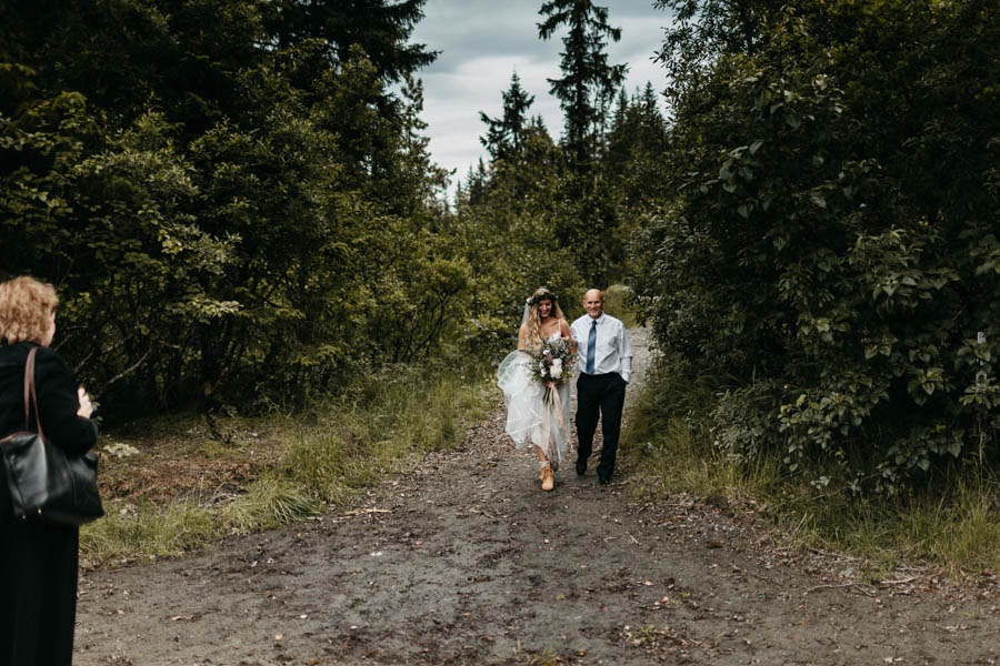 Magical Mendenhall Glacier Wedding with Waterfalls and Wildflowers Joel Allegretto-24