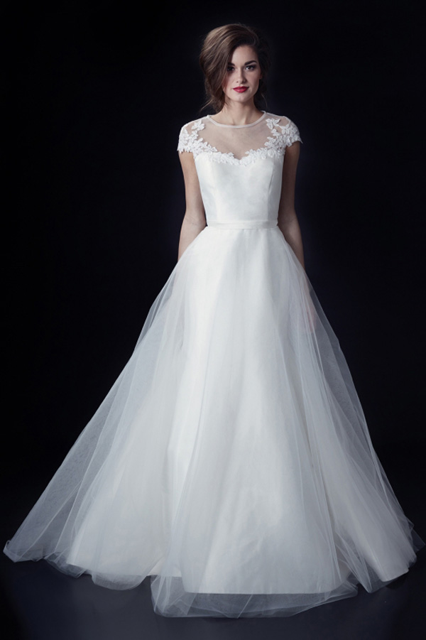 wedding dress trends – illusion neckline wedding dresses from fall 2014 bridal market | via junebugweddings.com wedding dress trends – illusion neckline wedding dresses from fall 2014 bridal market | via junebugweddings.com