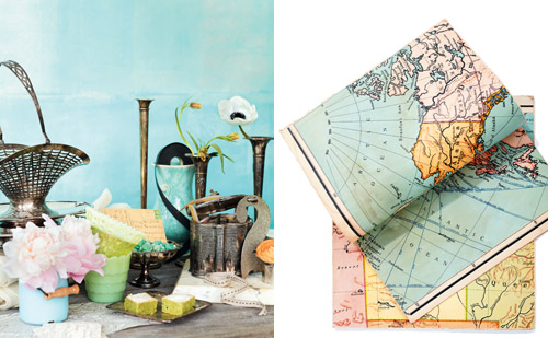 wedding ideas from Matthew Robbins Inspired Weddings book, turquoise, green and pink wedding decor inspired by a world map wedding ideas from Matthew Robbins Inspired Weddings book, turquoise, green and pink wedding decor inspired by a world map