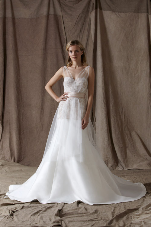wedding dress by Lela Rose from her Spring 2014 bridal collection | via junebugweddings.com wedding dress by Lela Rose from her Spring 2014 bridal collection | via junebugweddings.com