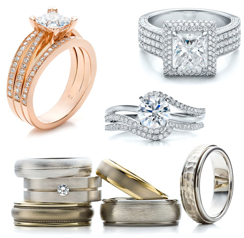 custom engagement and wedding rings from Joseph Jewelry | via junebugweddings.com custom engagement and wedding rings from Joseph Jewelry | via junebugweddings.com