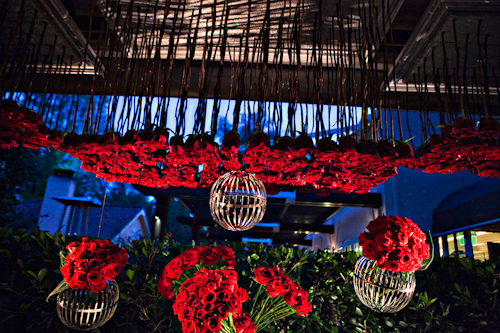 glamorous wedding by Mindy Weiss with red rose decor at Hotel Bel Air, photos by Joy Marie Photography | junebugweddings.com glamorous wedding by Mindy Weiss with red rose decor at Hotel Bel Air, photos by Joy Marie Photography | junebugweddings.com