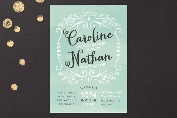 sweet name frame wedding invitation from minted | via junebugweddings.com sweet name frame wedding invitation from minted | via junebugweddings.com