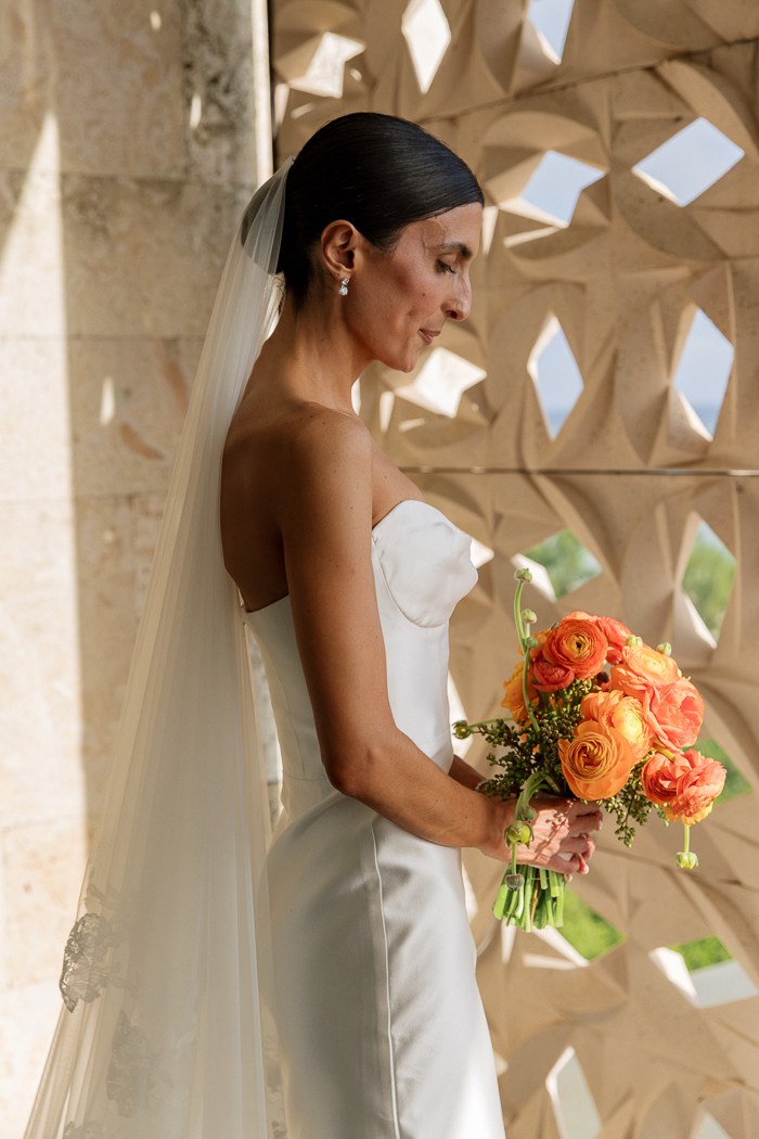 A Vibrant Citrus Color Palette at This Etéreo Kanai Riviera Maya Wedding