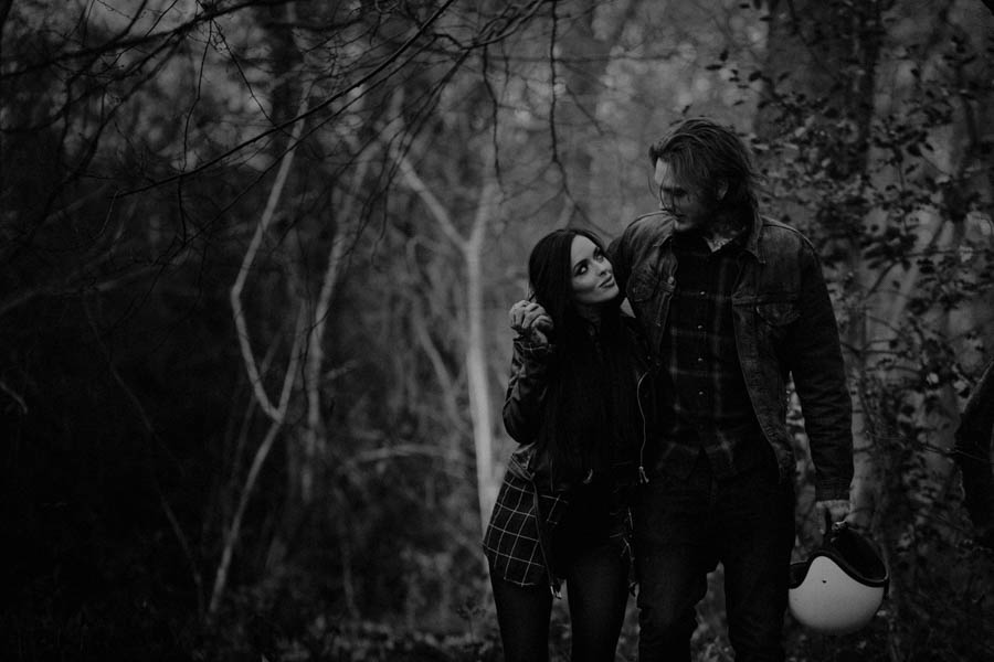 Sexy-Harley-Davidson-Engagement-Photos-Ruislip-Woods-22
